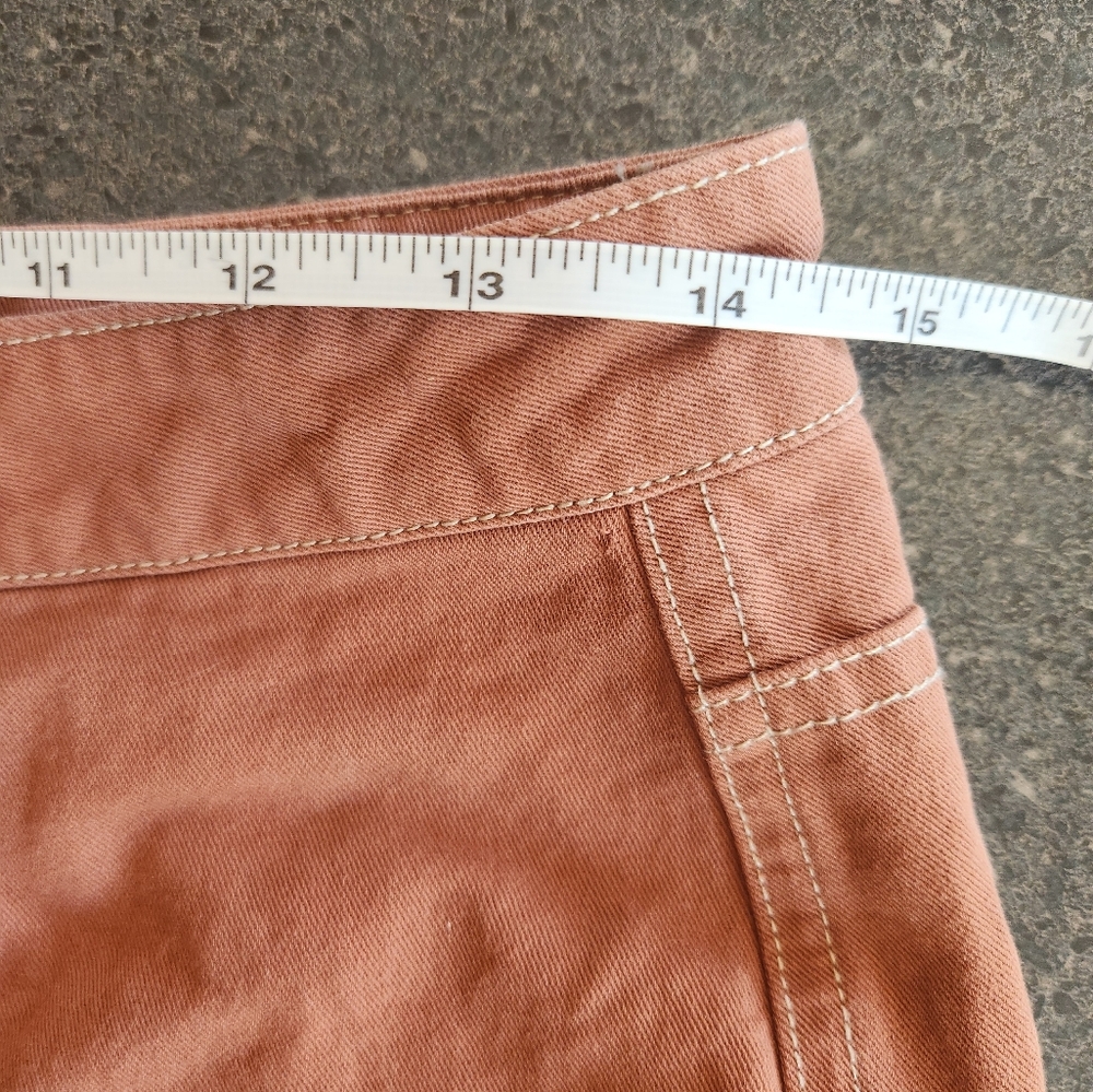 Like New Tillys RSQ Brown Rust Mini Denim Skirt - Picture 6 of 7